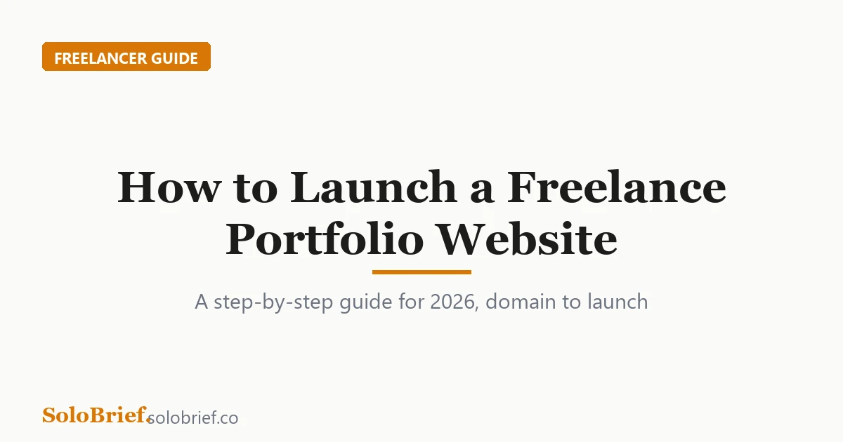 Planning the pages of a freelance portfolio website